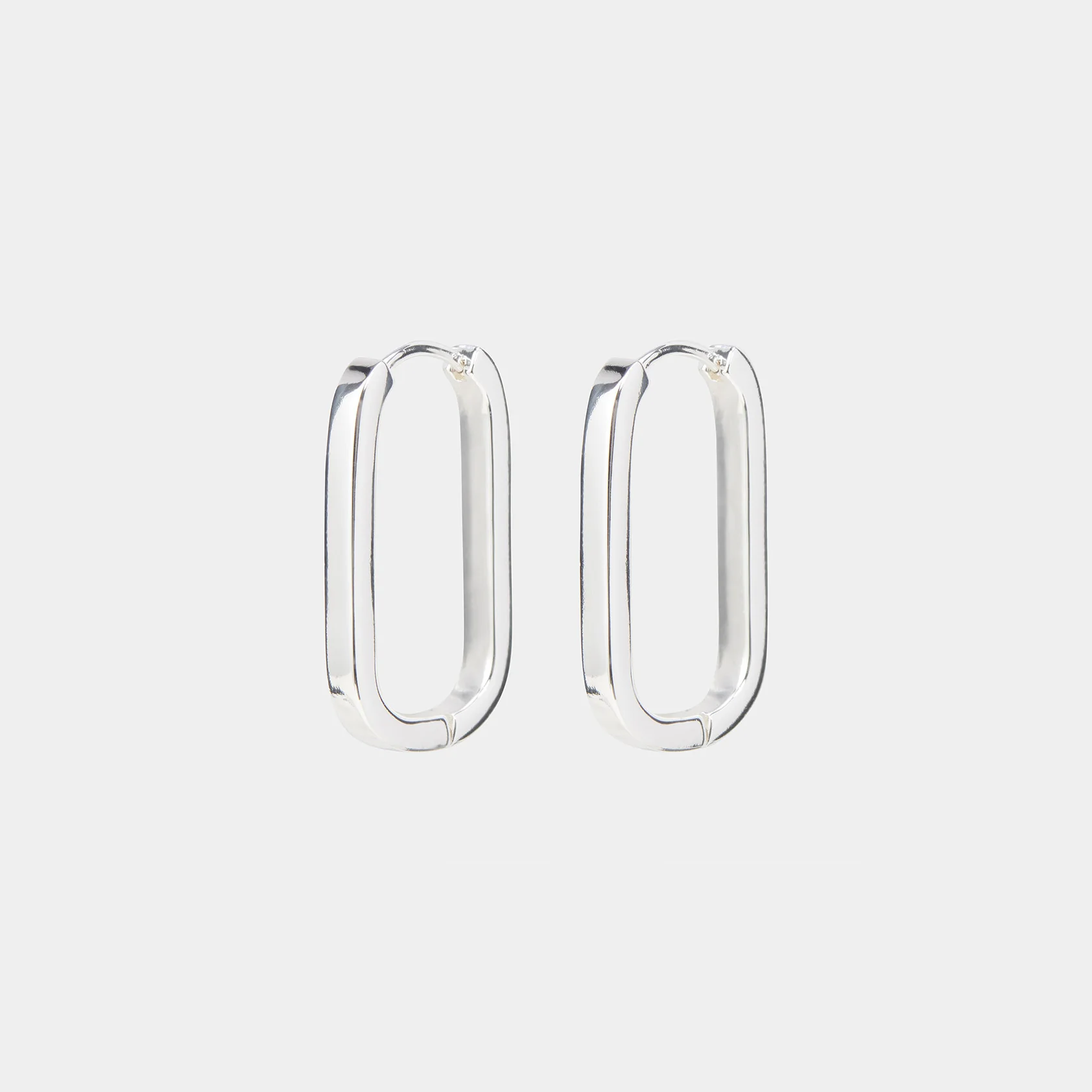 Ella Hoops Silver - Image 4