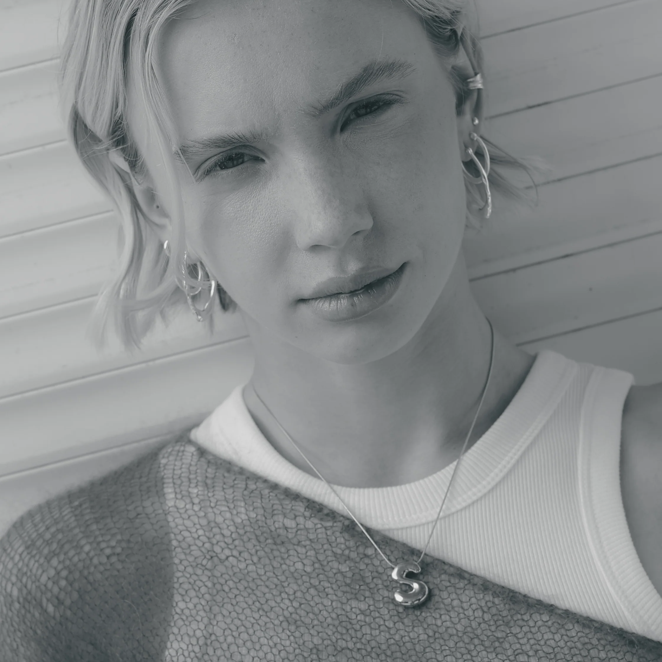 Livia Hoops Silver - Image 7